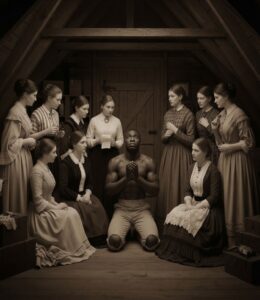 HT4. Seven wives secretly bought a slave to share in the attic: The Scandal of 1860
