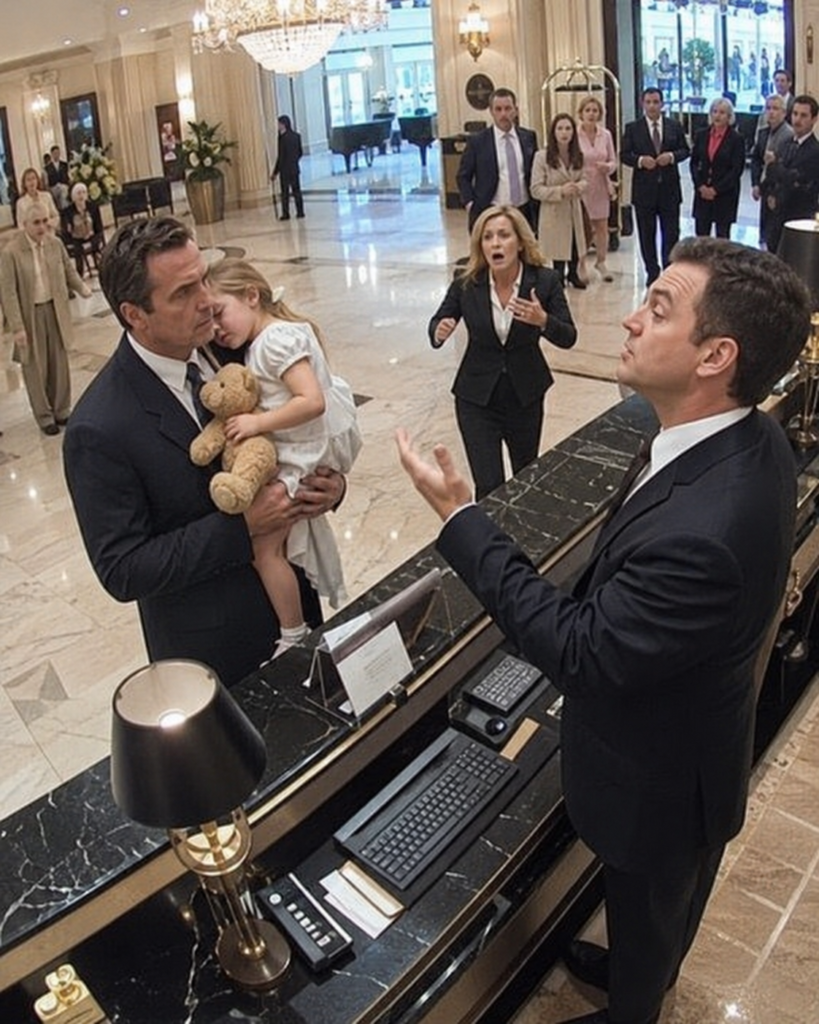 HT4. He was denied a room in his own hotel while carrying his sleeping daughter and then the lobby learned his name