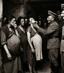 HT4. The three terrifying torture imposed on pregnant women by German soldiers upon their arrival.