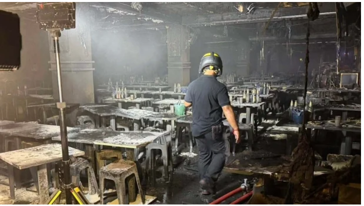 HT3. Thailand Fire at a bar in Bangkok kills at least 27 people and injures dozens.