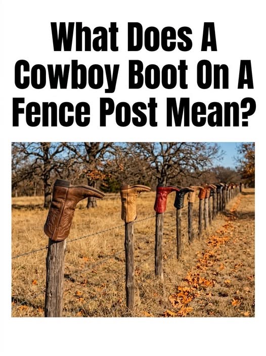 HT3. The Meaning Behind A Boot On A Fence Post