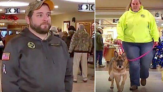 ST1. Nervous army veteran waits to reunite with K-9 – then calls her name on live TV to see if she remembers