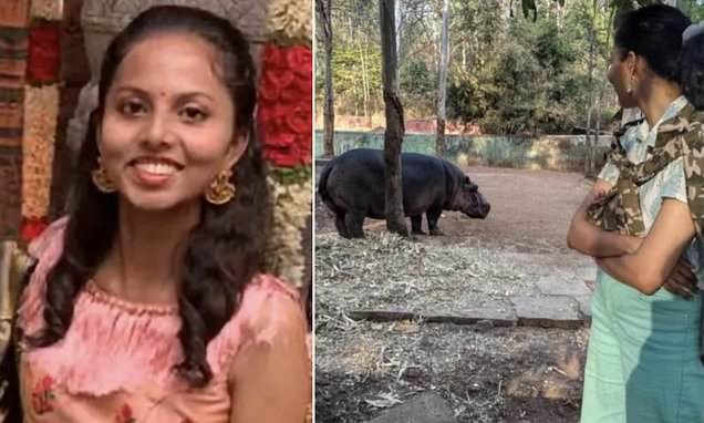 HT1. Female vet mauled to death by pregnant hippo after entering enclosure