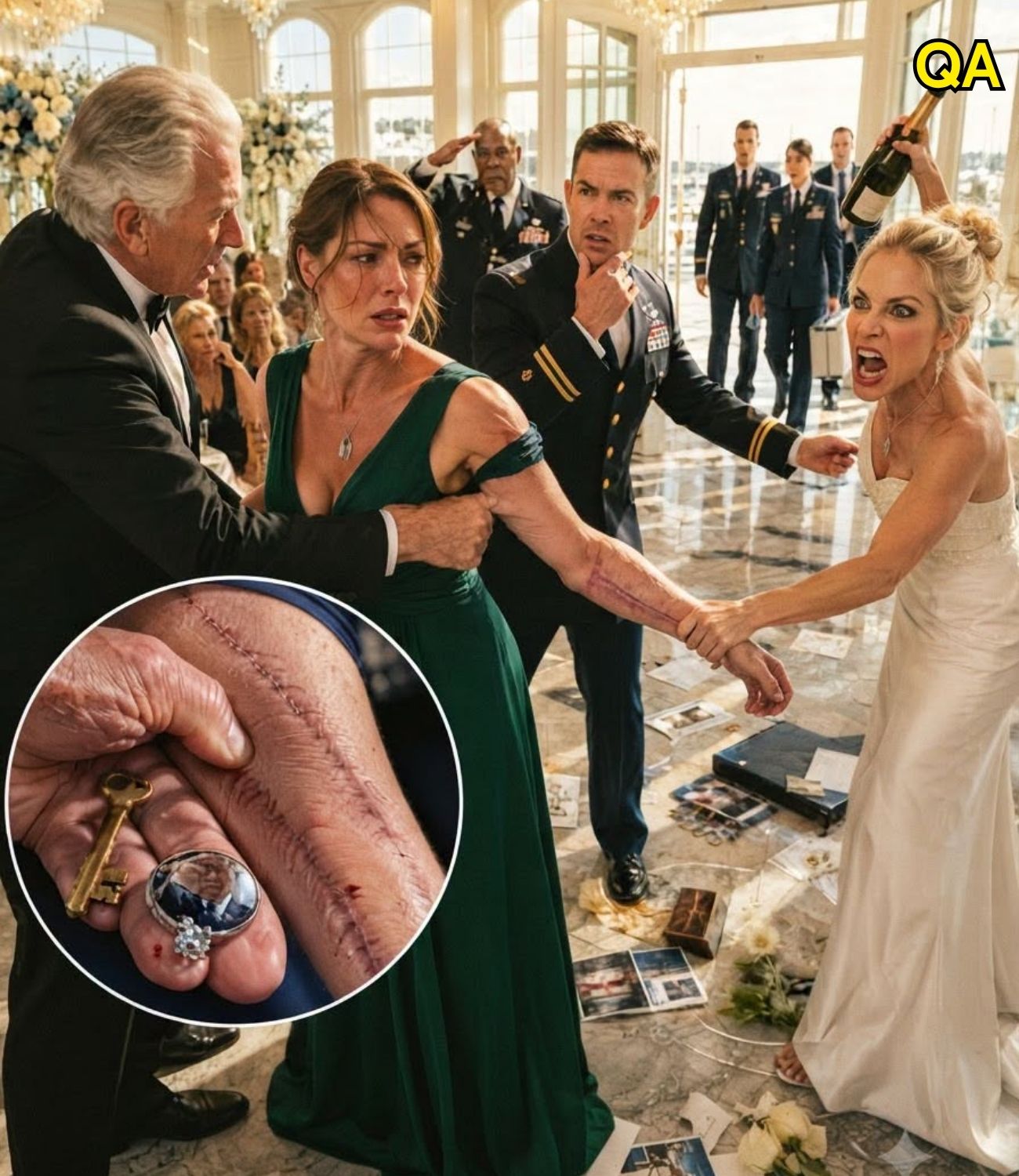 HT4. PART 2 EIGHTY GUESTS watched my father grab my wrist and announce I abandoned my Air Force unit. My sleeve slid back, revealing the scar he mocked
