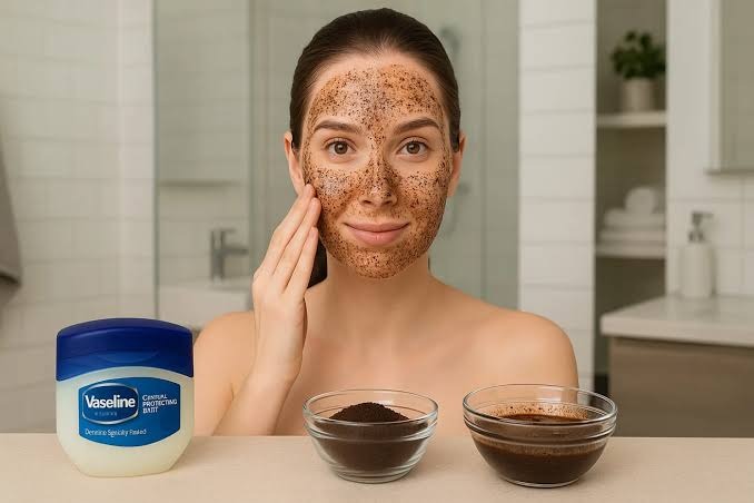 HT1. A Gentle Skincare Tip Using Coffee and Petroleum Jelly for Dry Skin