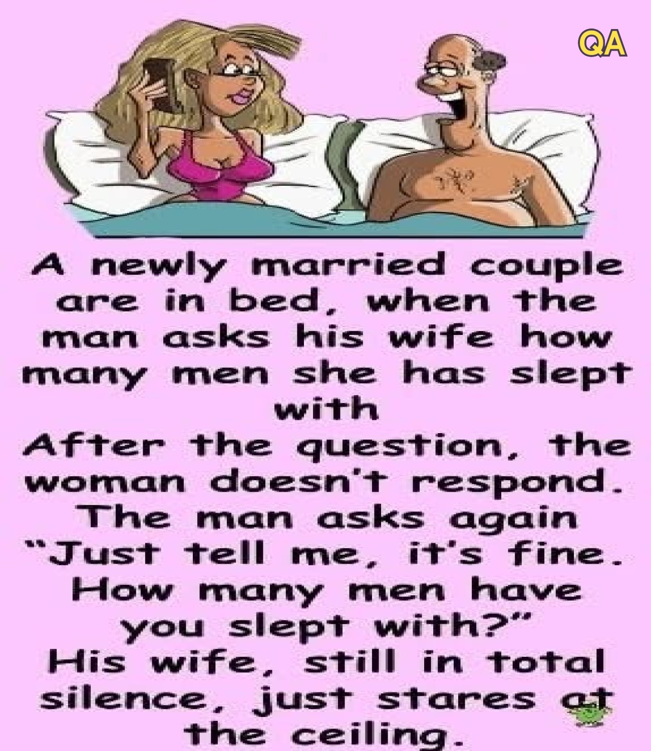 HT1. Funny story: Husband ask wife how many men she had been with