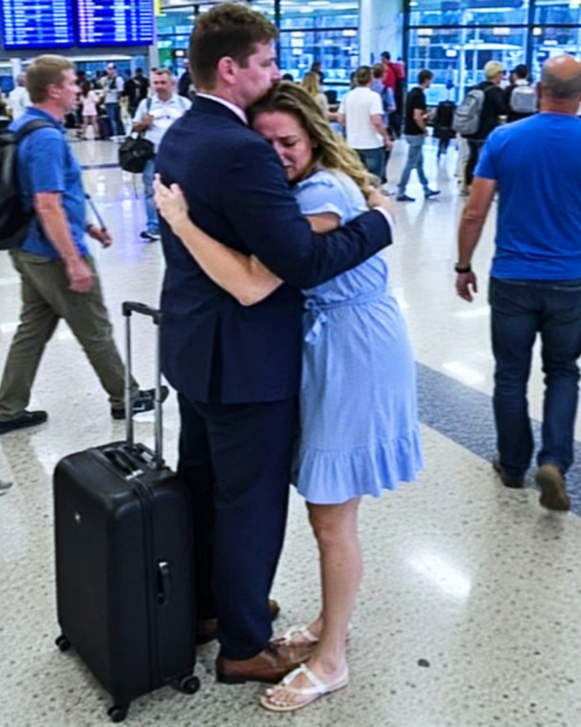 HT3. I cried in my husband’s arms at the airport as he boarded what he claimed was a two-year work assignment in Zurich.