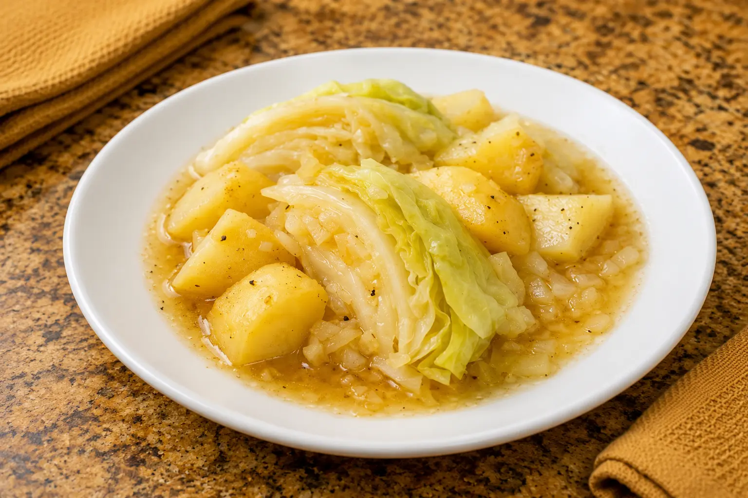 HT3. Delicious Cabbage and Potatoes Recipe with Only 4 Ingredients