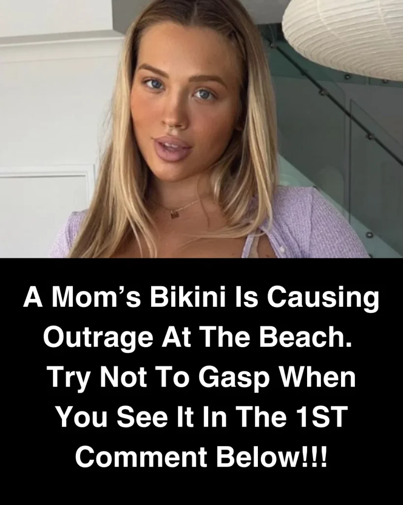 HT2. A Mom’s Bikini Is Causing Outrage At The Beach. Try Not To Gasp When You See It.
