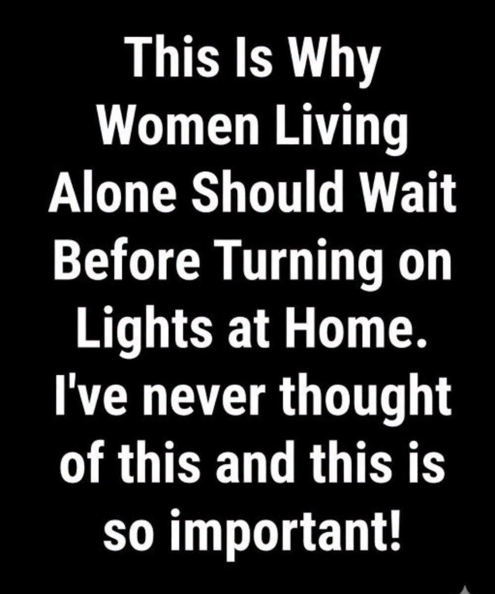 HT4. A Helpful Safety Reminder For Those Living Alone At Night