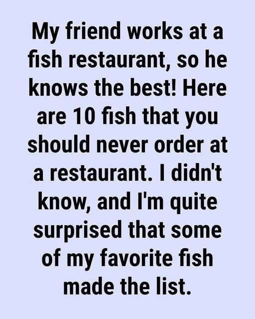 HT2. 10 Fish You Should Steer Clear Of Ordering At A Restaurant And What To Choose Instead 3