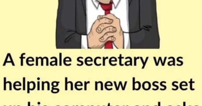 HT3. Female Secretary Assists New Boss with Setting Up His PC