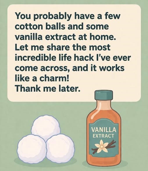 HT1. Using vanilla is an easy, natural way to keep your fridge fresh. Apply a few drops to a cotton ball, place it inside, and it will absorb odors while leaving a gentle, pleasant scent without using harsh chemicals.
