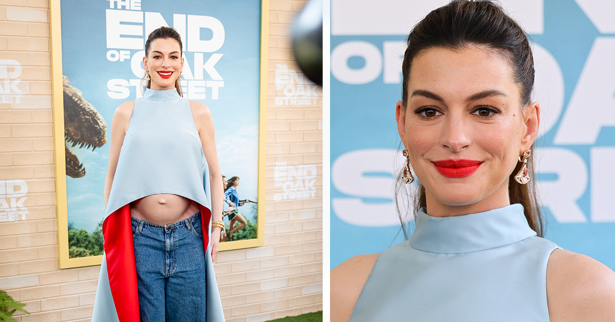 HT2. Anne Hathaway shuts down critics after ‘fake’ baby bump photos go viral