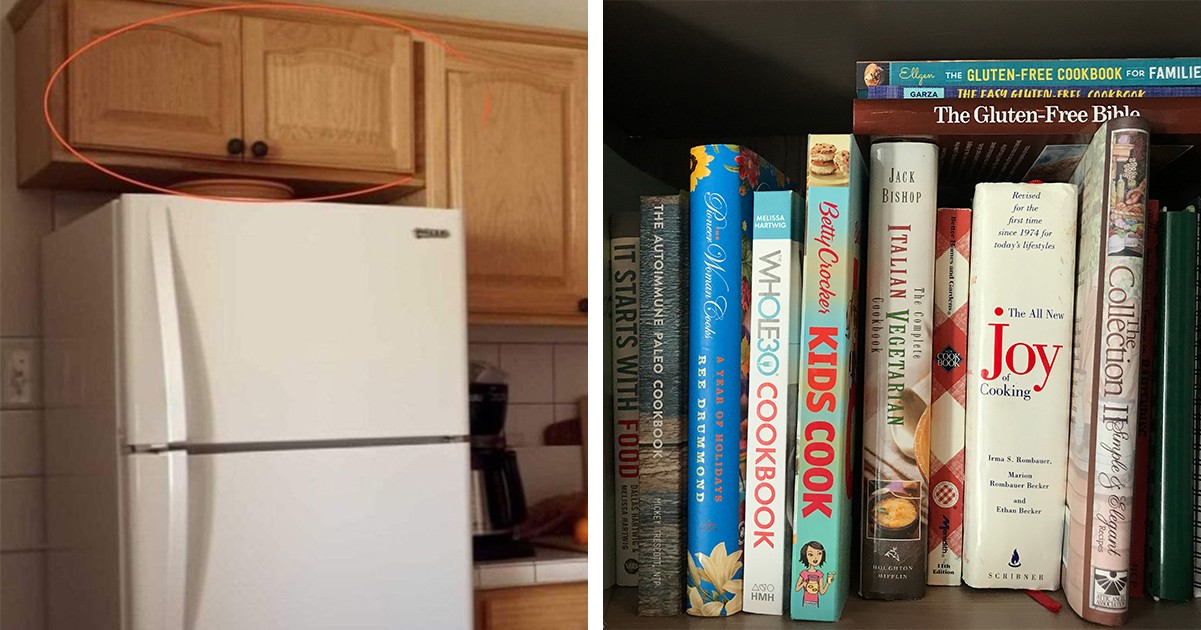 HT2. Here’s what the cupboards above your fridge are for