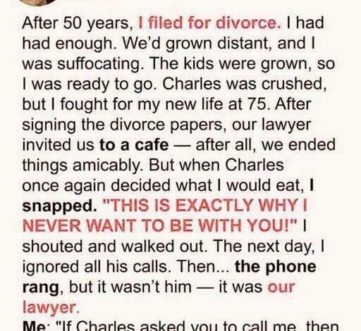 HT2. After 50 Years of Marriage I Asked for Divorce and His Letter Changed Everything – Story Of The Day!