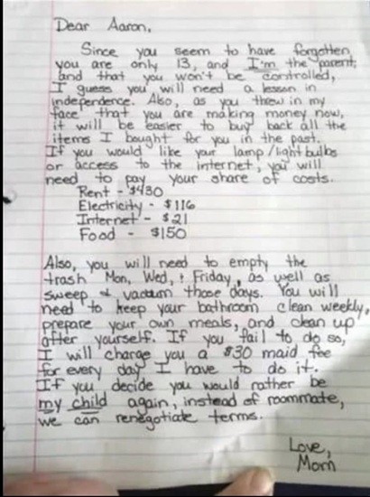 HT4. Mom Leaves an Emotional Note on Her Son’s Door After Feeling Disrespected