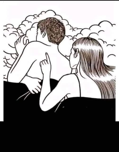 HT1. If your partner turns their back on you when you sleep it means that… See More
