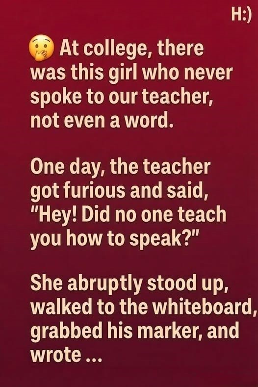 HT1. She Never Spoke in Class — Just Sat Quietly Listening — Until One Unexpected Moment Revealed the Truth and Taught Everyone a Lesson They Would Never Forget