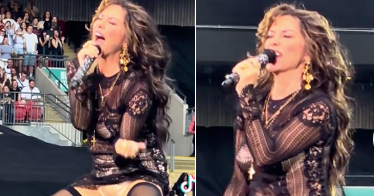 HT3. Shania Twain slammed over outfit and ‘cringe’ dance moves during opening for Harry Styles