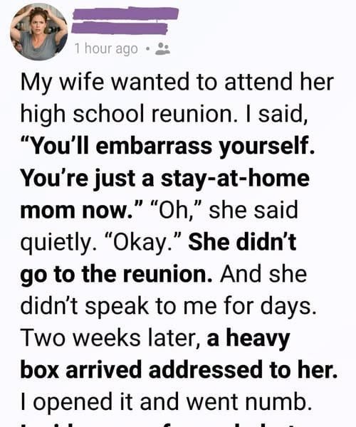 HT1. When Anna Mentioned Her High School Reunion