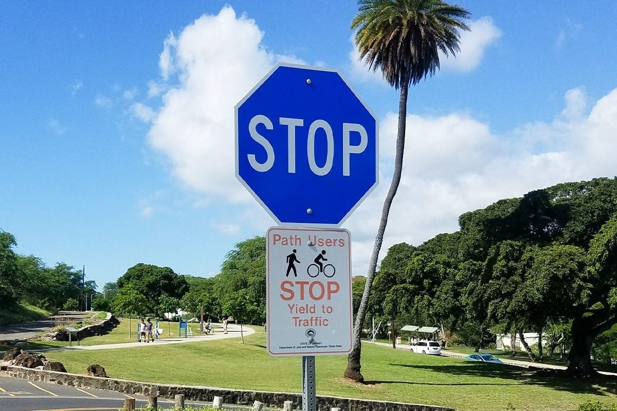 HT4. The Meaning Behind a Blue Stop Sign