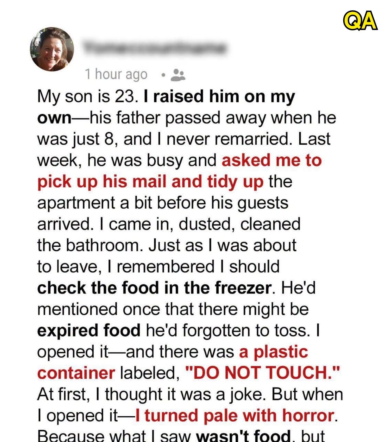 HT2. My Son Had a Box in His Freezer Marked ‘Do Not Touch’—I Opened It Anyway and Instantly Regretted It