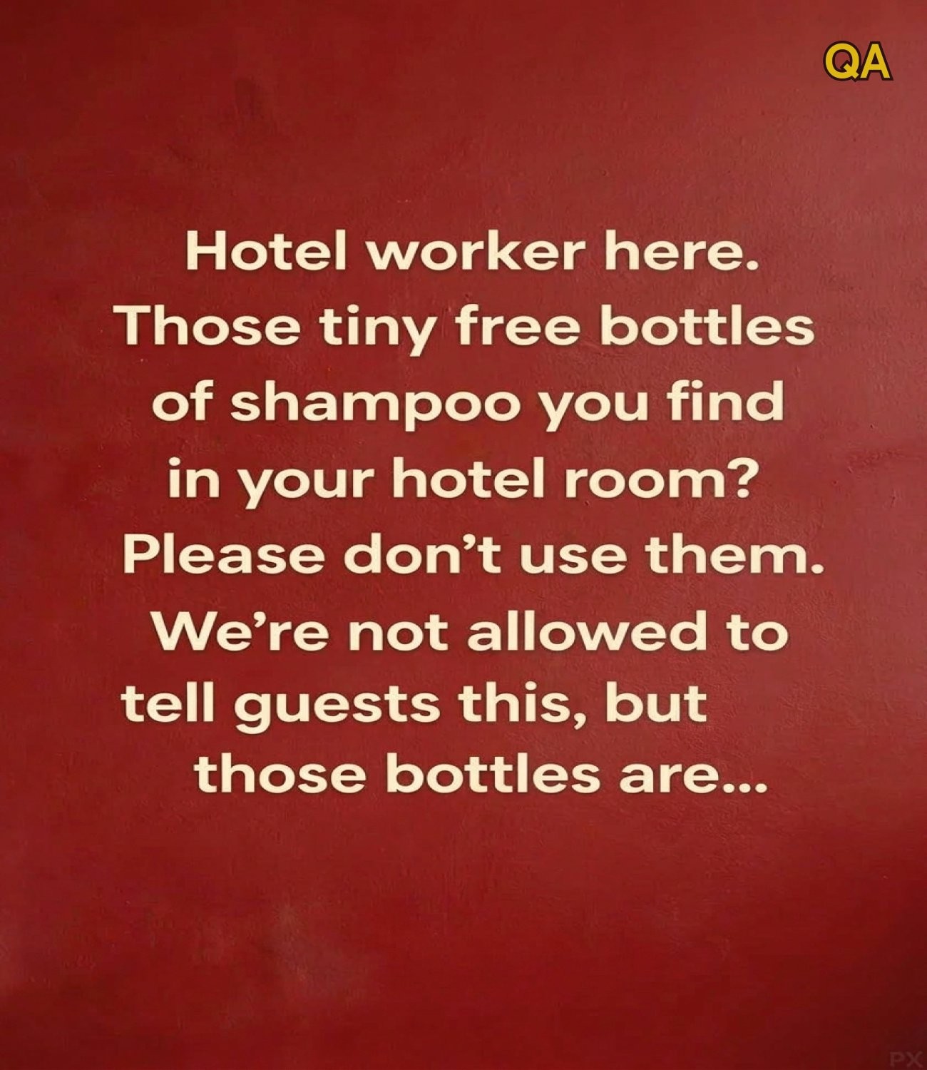 HT2. Think Twice Before Using Those Tiny Shampoo Bottles