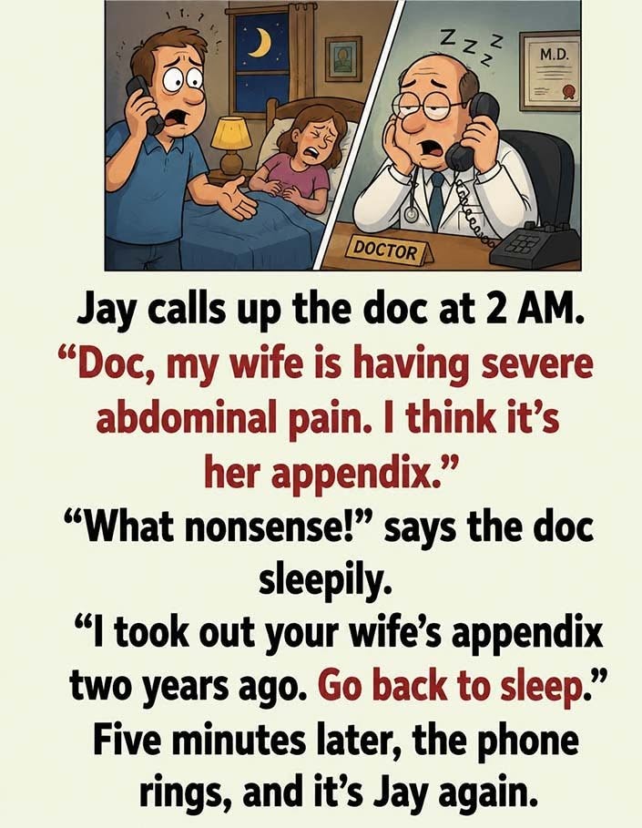 HT4. Jay calls up the doc at 2 AM.