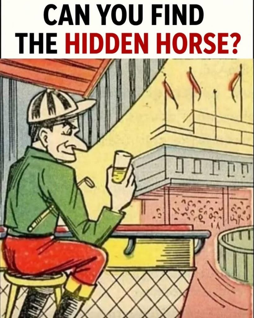 HT4. Can You Find the Hidden Horse? Most People Can’t.