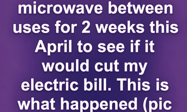 HT1. I Unplugged My Microwave for Two Weeks to Cut My Electric Bill Heres How Much I Actually Saved