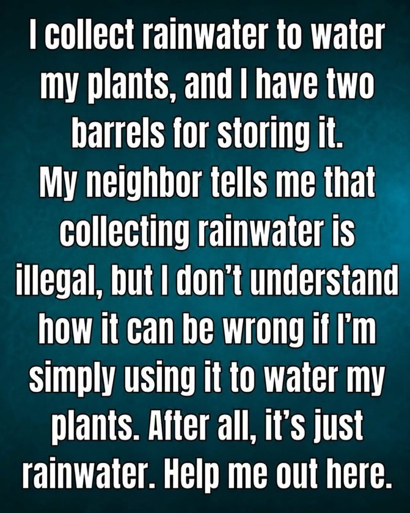 HT1. Can You Actually Go to Jail for Collecting Rainwater?