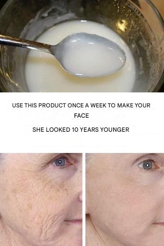 HT1. Use once a week to make your face look 10 years younger