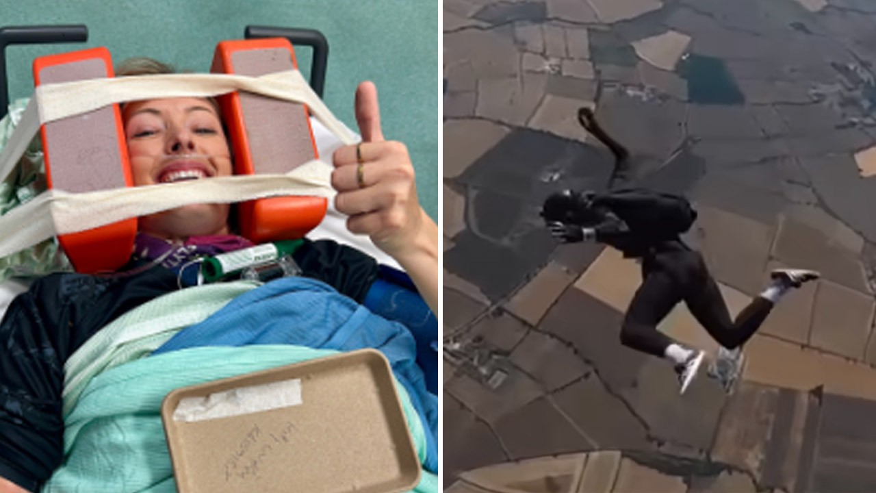 HT2. Skydiver, 35, explains how she survived horrifying 10,000ft plummet without an open parachute