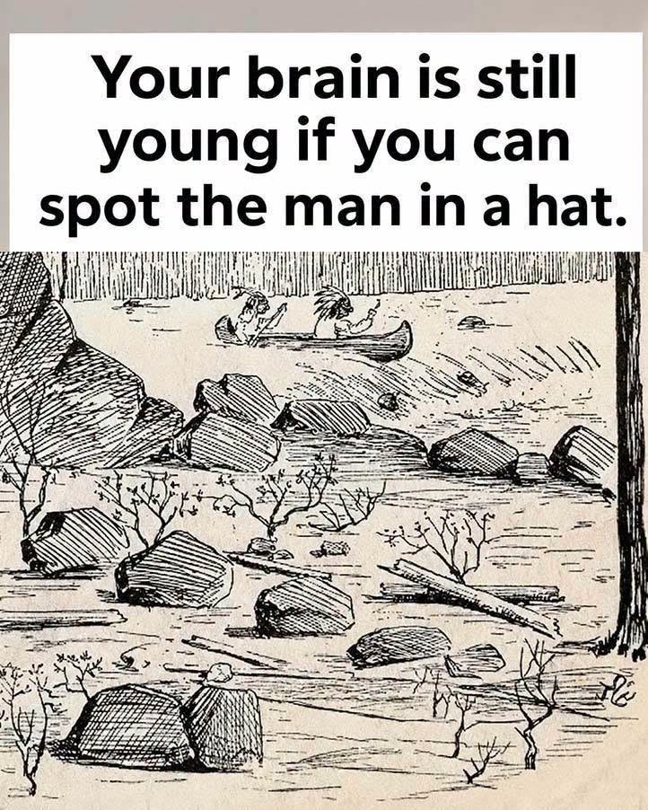 HT3. The vintage wilderness showdown: can your radar spot the MAN IN A HAT?!