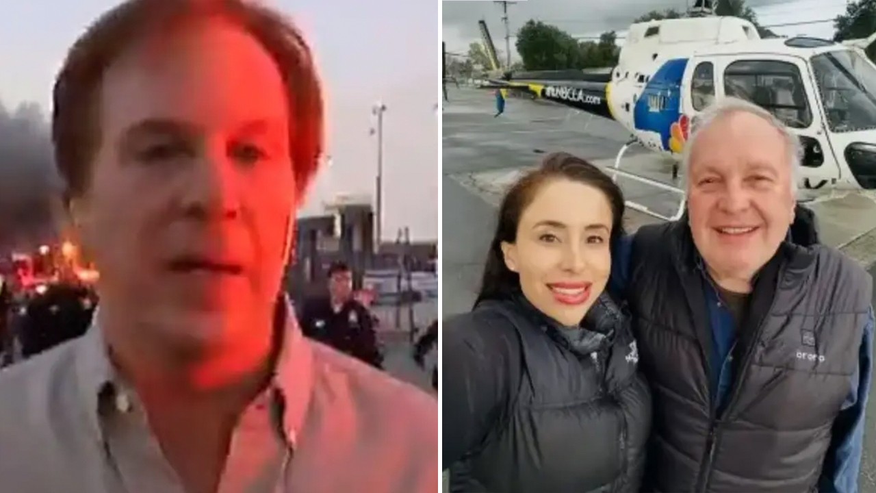 HT3. Heartbreaking moment TV reporter sees NBC helicopter crash that killed three live on air