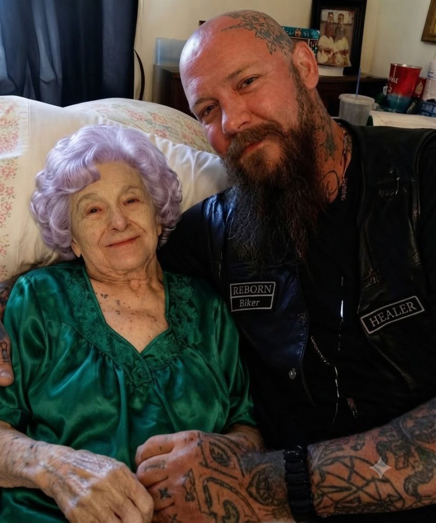 HT4. My 81-Year-Old Mom Hired a Heavily Tattooed Biker to Care for Her