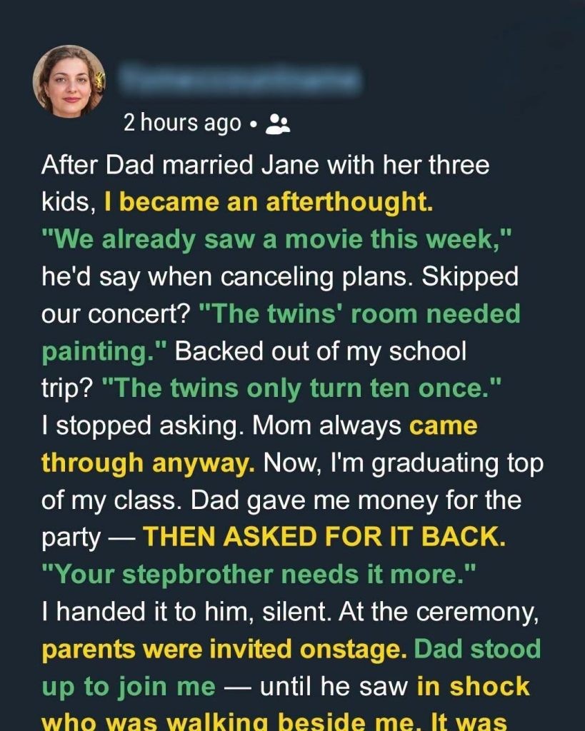 HT1. After the Divorce, My Dad Always Chose His New Family’s Kids