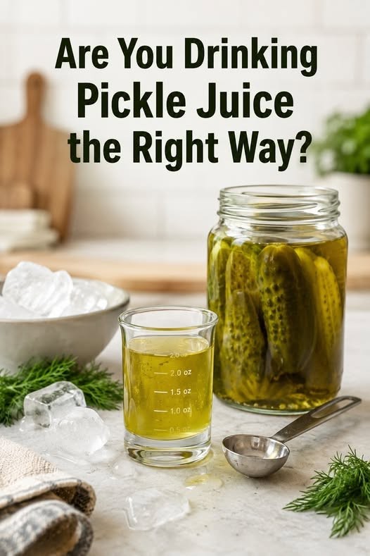 HT1. The Right Way to Drink Pickle Juice: Benefits, Timing, and Important Risks