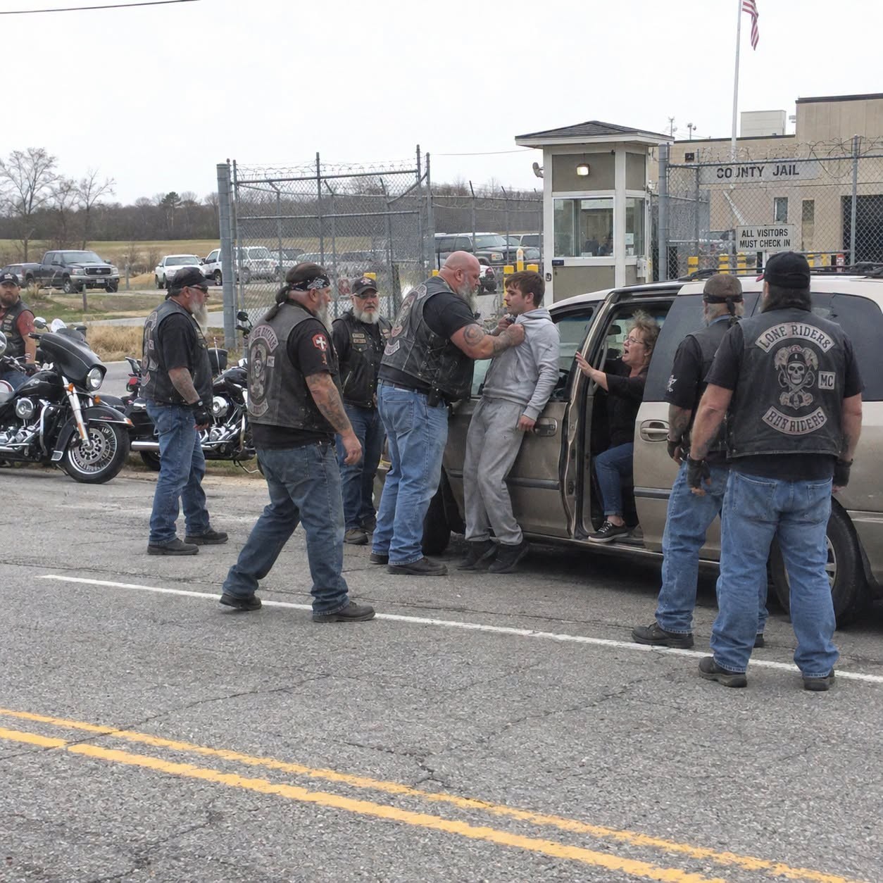HT3. My Girl’s Abuser Got 6 Months So 80 Bikers Waited At The Prison Gate When He Got Out