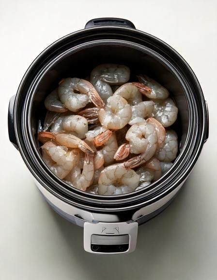 HT4. Put raw shrimp in a slow cooker with these 4 ingredients. You’ll dream about this meal