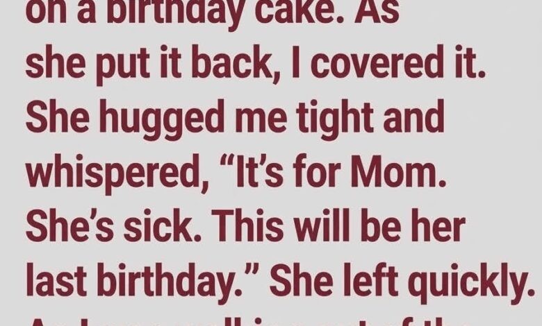 HT4. A Stranger Paid for a Birthday Cake The Four Dollar Difference and the Note Hidden in a Pocket