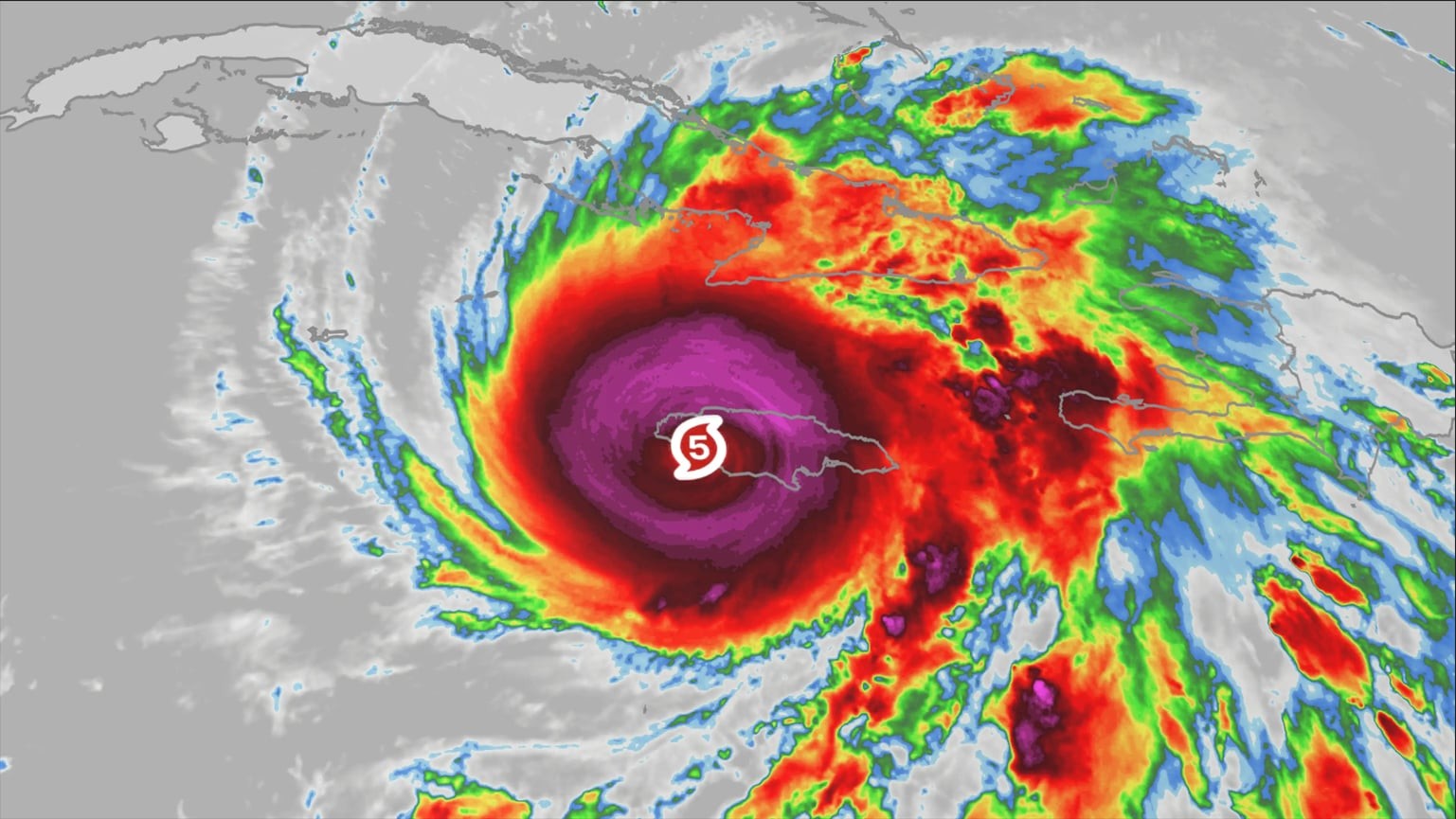 HT4. BREAKING NEWS Large Hurricane MELISSA CATEGORY 5 forming… See more