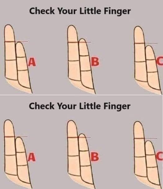 HT2. Your little finger reveals beautiful things about your personality