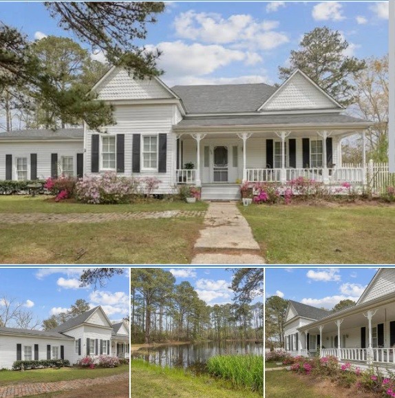 HT2. So pretty! Stocked pond! Circa 1910. Two acres in Mississippi. $219,000