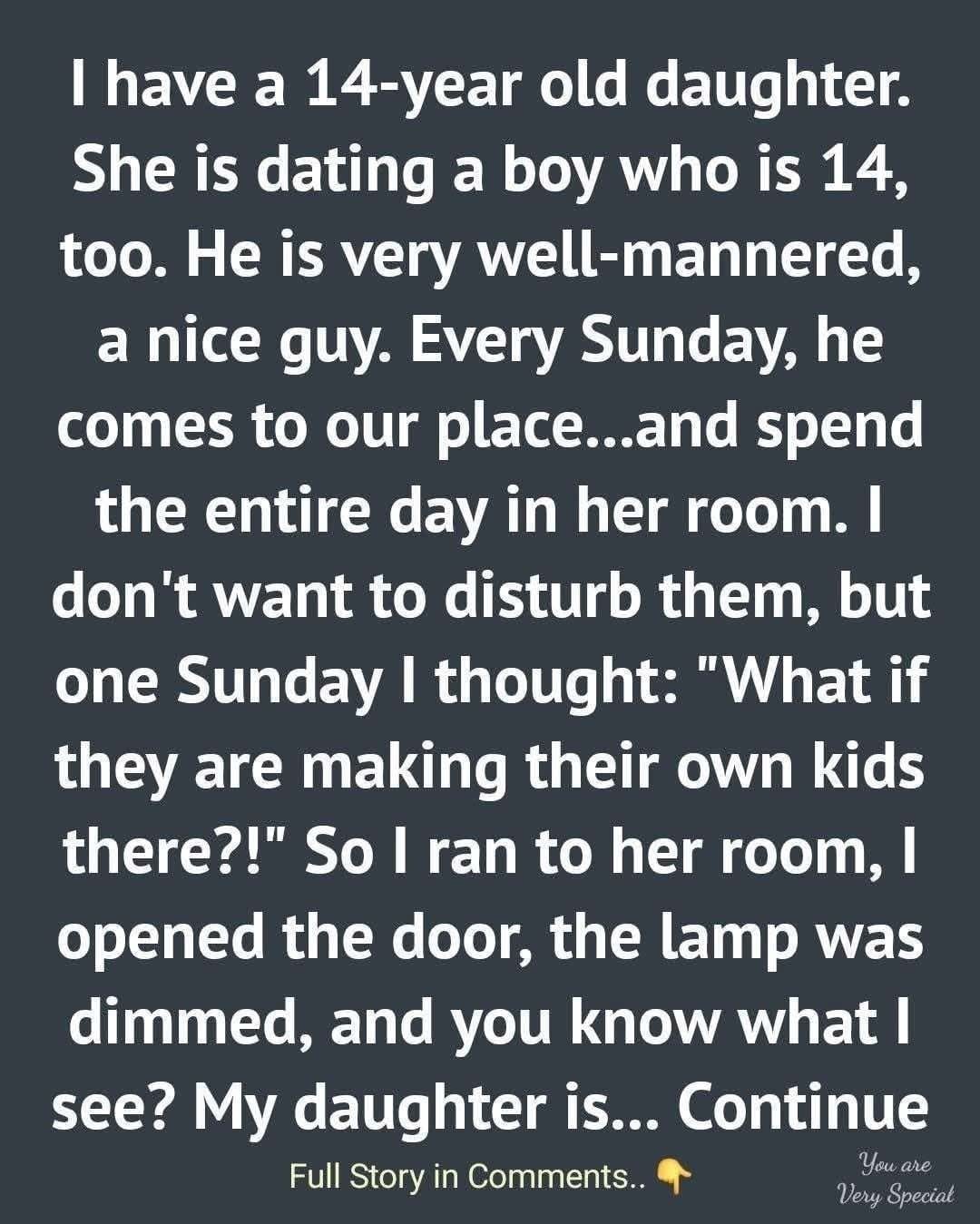 HT4. Opened my teenage daughters door! and stopped in shock at what she was doing
