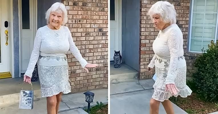 HT2. 91-Year-Old Lady Rocks Mini Skirts and High Heels