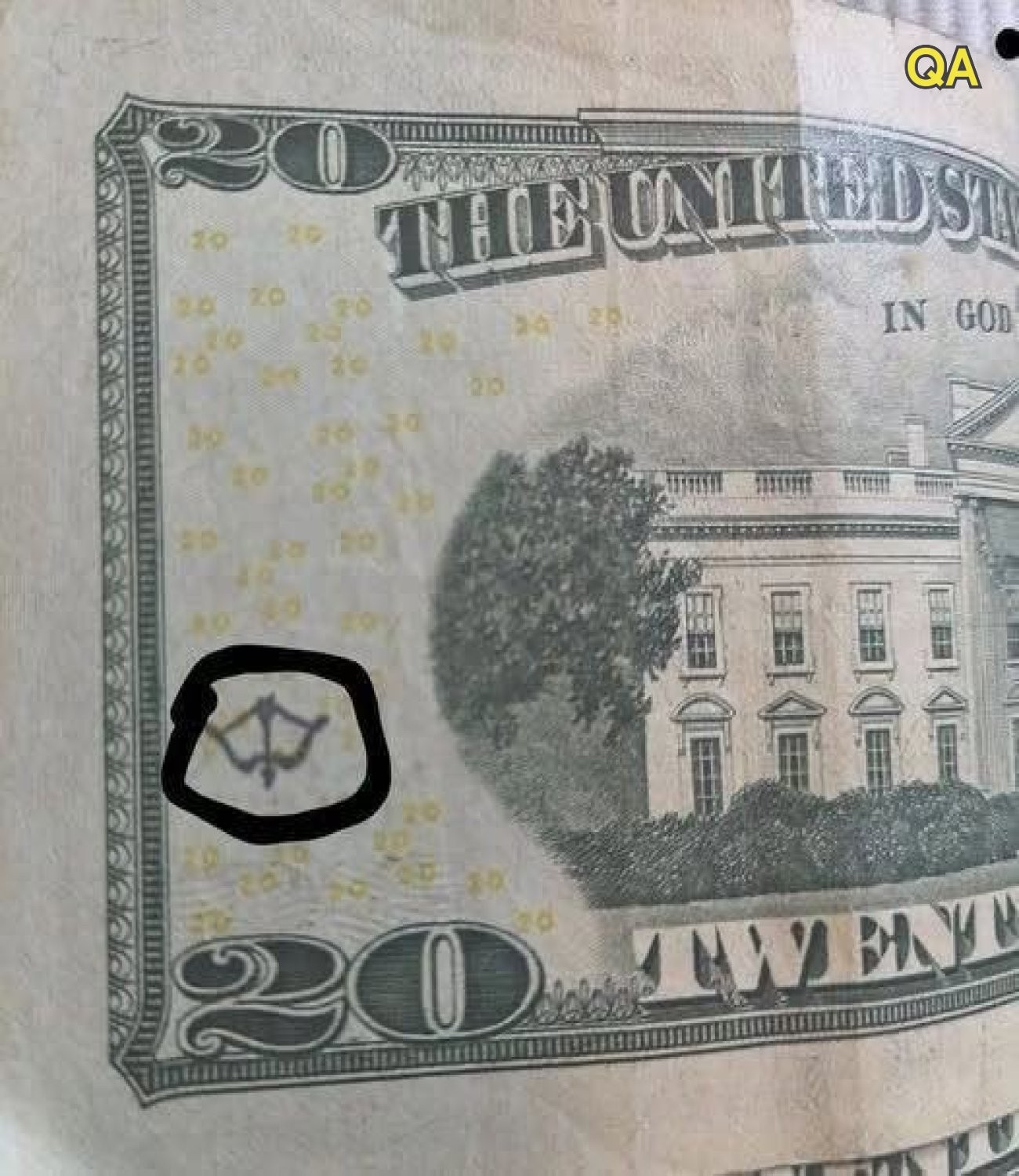 HT2. If Your $20 Has This Mark, Look Twice