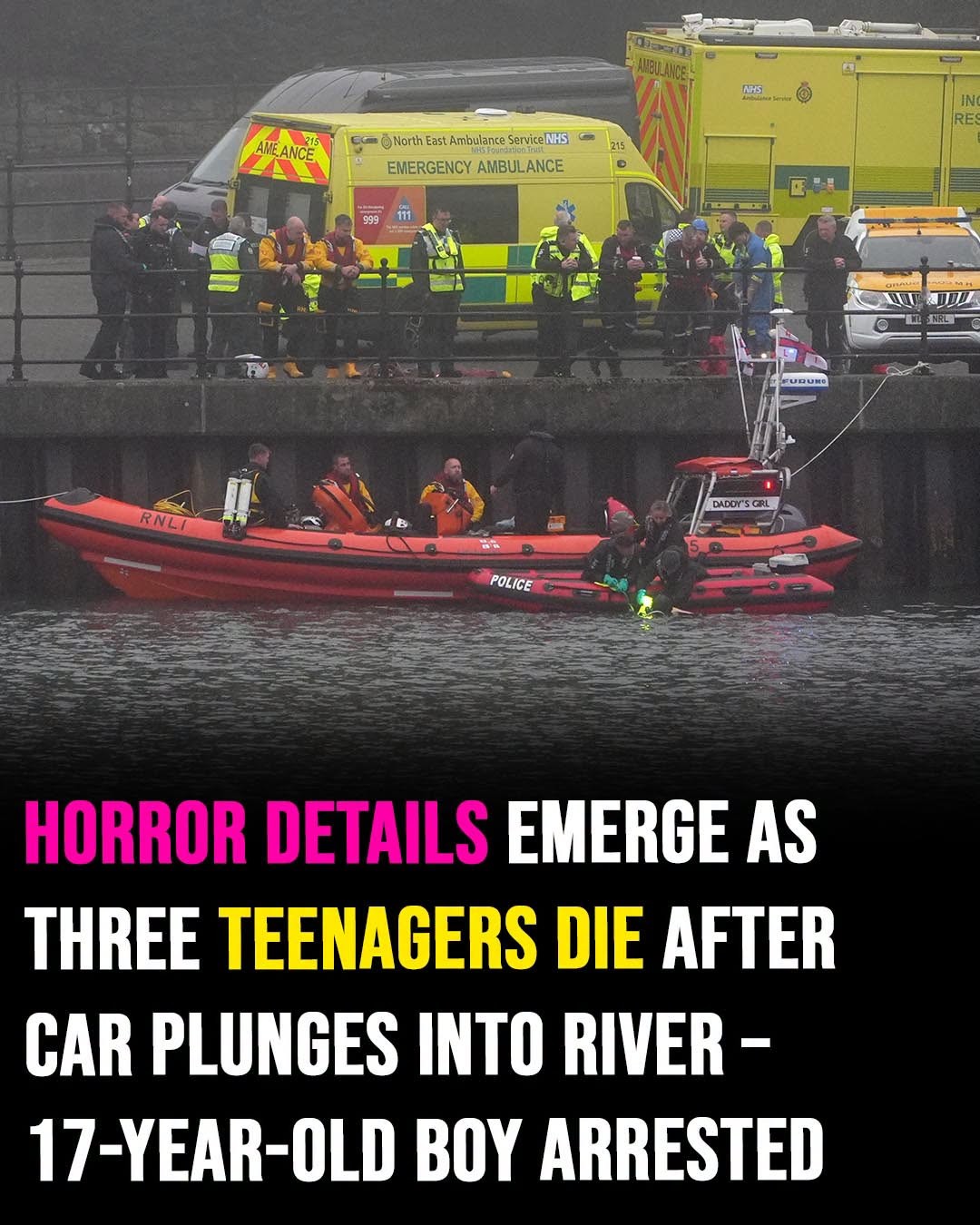 HT3. Harrowing details emerge as three teenagers die after car plunges into river