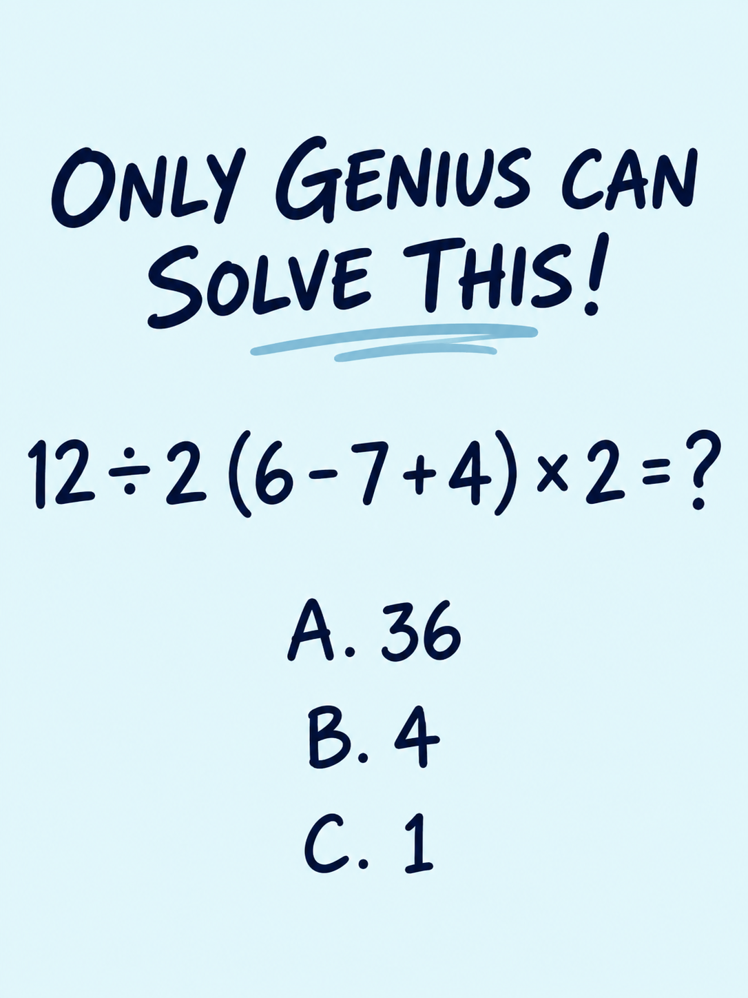 HT2. The Tricky Math Puzzle
